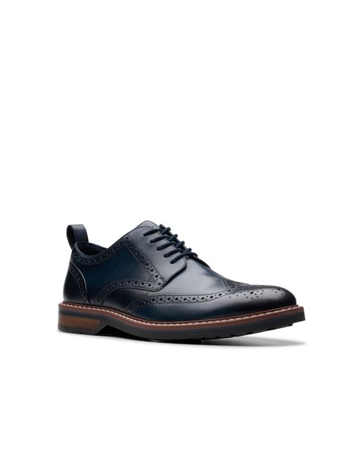 Clarks Blue Brogues for men