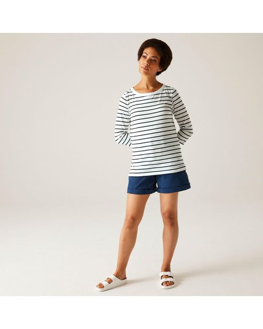 Regatta White Baylette Ii Upf 30+ T-Shirt