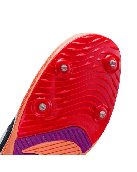 Nike White Zoom Rival Distance Track Running Spikes for men
