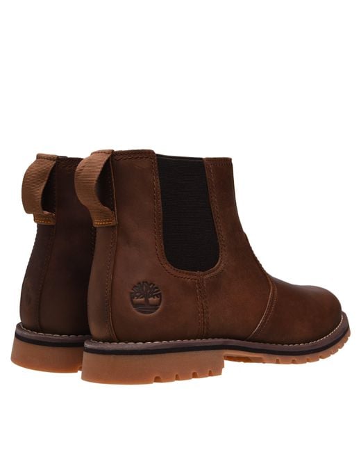 Timberland Brown Larchmont Chelsea Boots for men