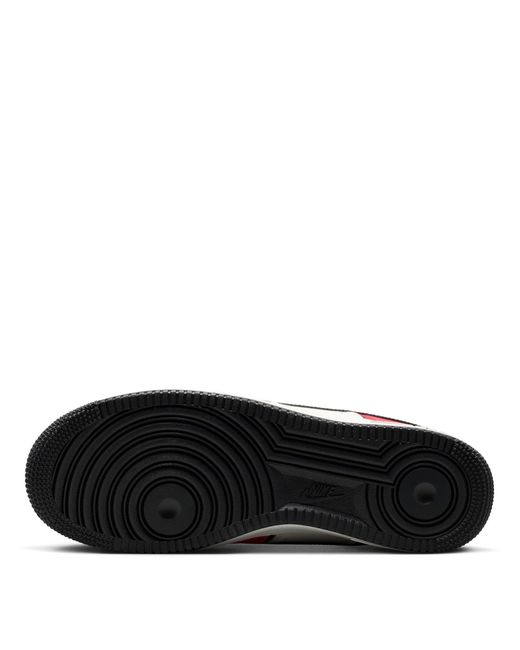 Nike Red Air Force 1 07 Shoes for men