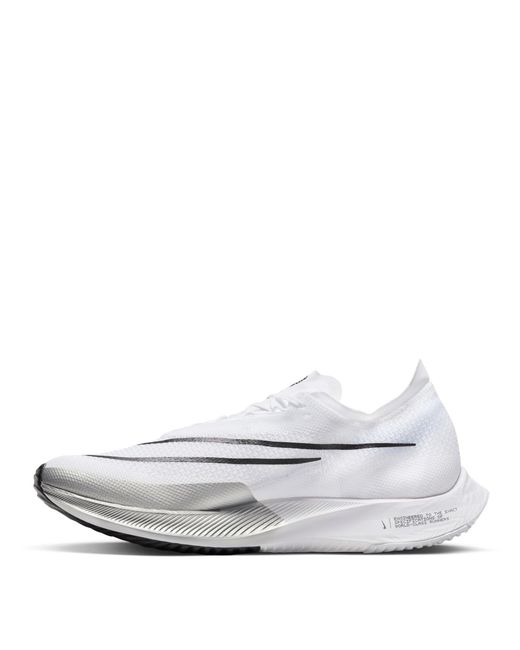 Nike White Zoomx Streakfly Running Shoes for men