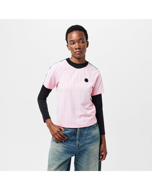 P.E Nation Pink Augment Regular Fit T-Shirt