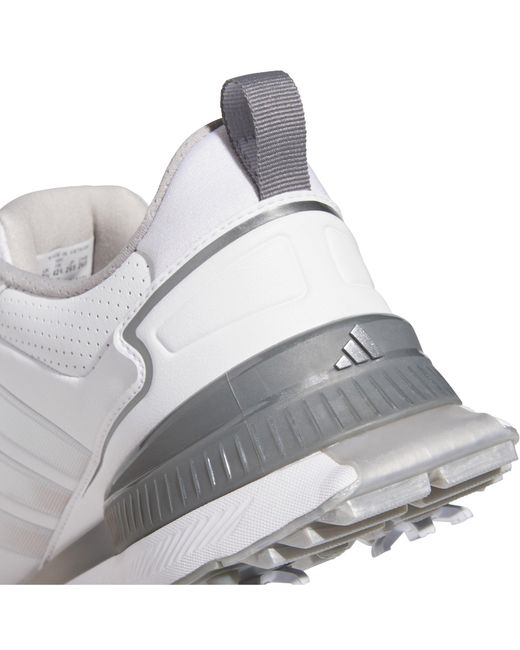 Adidas White Spiked Golf Shoes for men