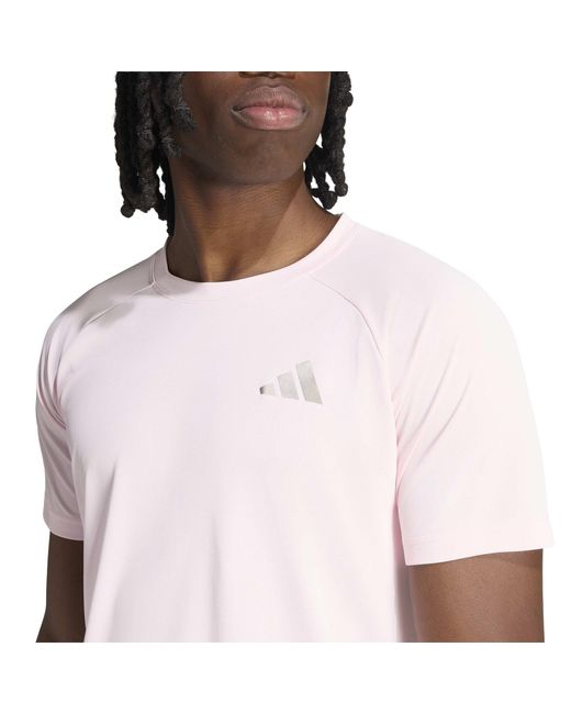Adidas Pink Us Open Tee Sn63 for men