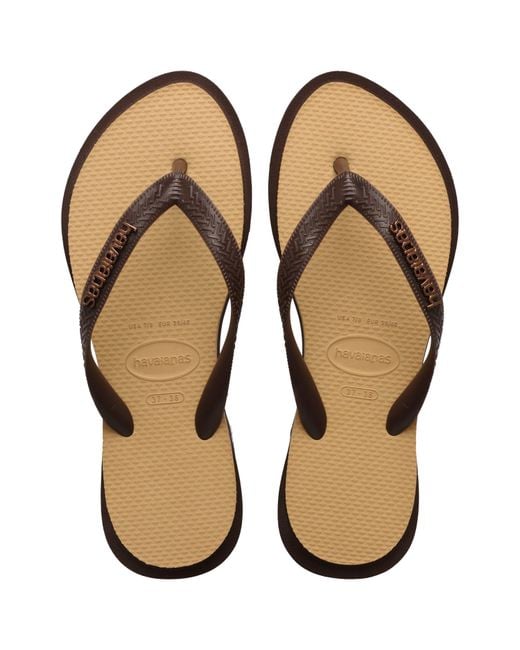 Havaianas Natural Top Point Fusion Flip Flops