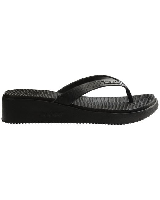 Havaianas Black High Platform Ii Flip Flops