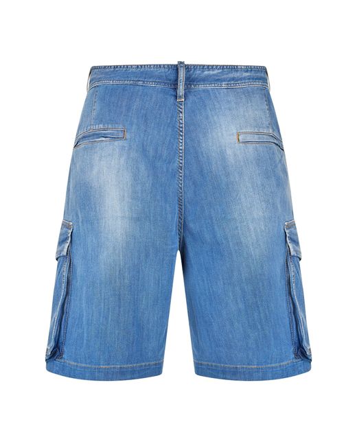 DSquared² Blue Denim Shorts for men