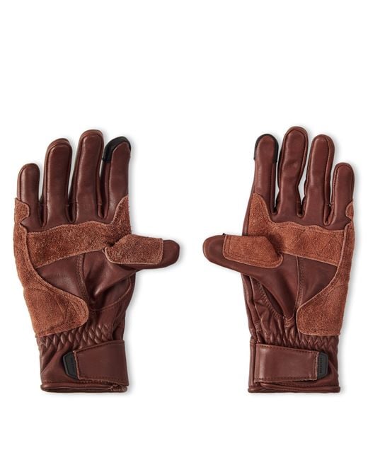 Belstaff Brown Clinch Glove Leather Gloves for men