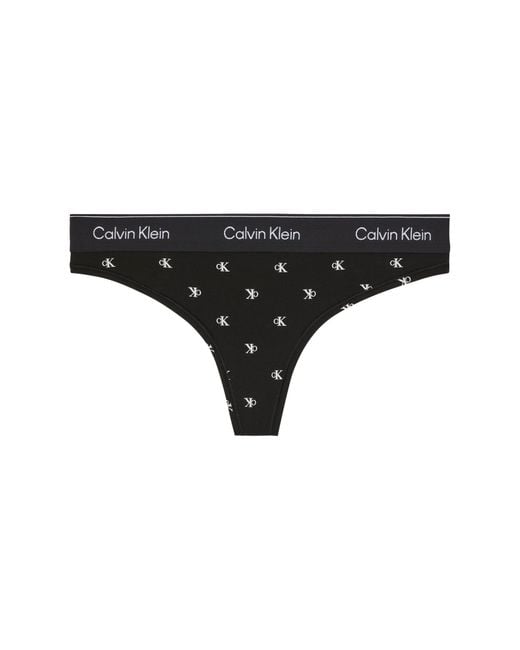 Calvin Klein Black Modern Thong
