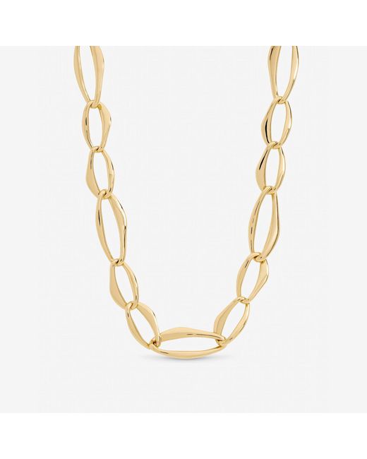 Mood Metallic Plated Large Link Chain Necklace