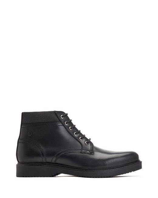 Base London Black Dugan Waxy Boots for men