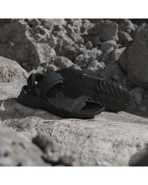 Adidas Black Terrex Hydroterra Sandals for men