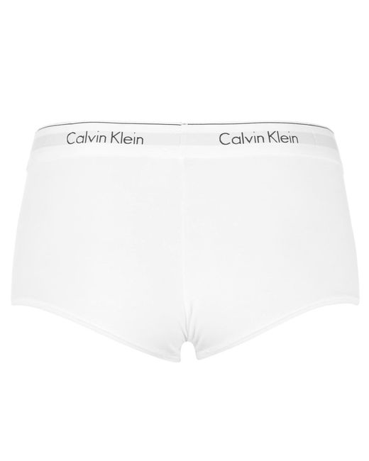 Calvin Klein White Modern Cotton Boy Boy Shorts