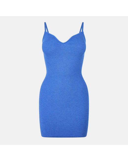Jack Wills Blue Knit Mini Dress