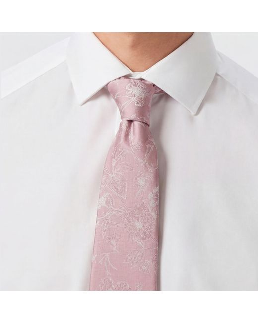 Twisted Tailor Purple Jasper Floral Tie for men