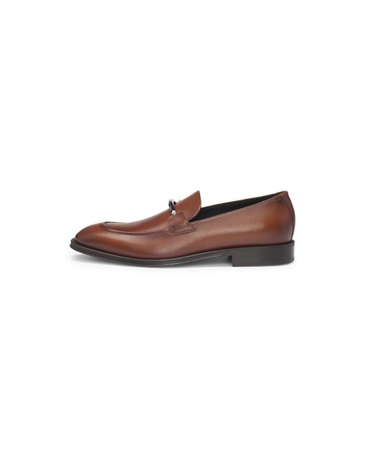 Boss Brown Derrek Loaf Derby Shoes for men