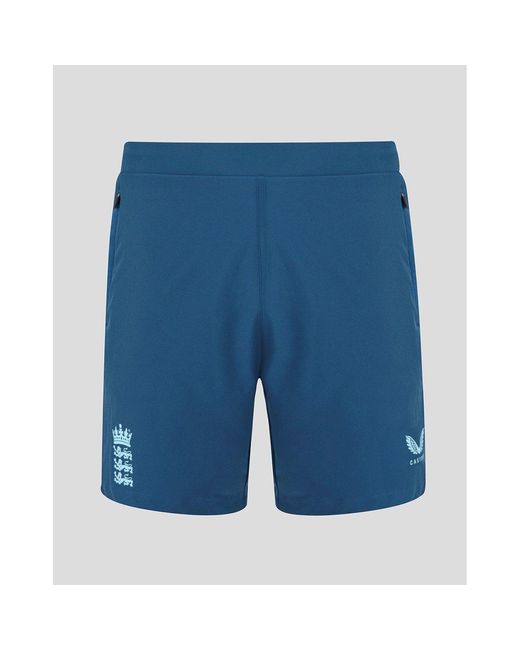 Castore Blue 26/27 England Cricket Performance Shorts for men
