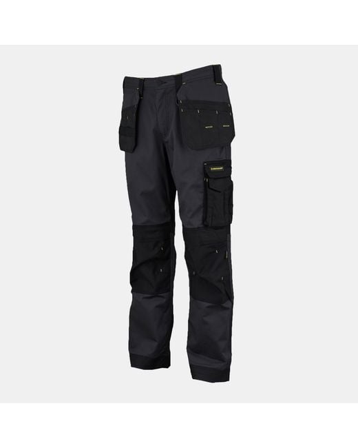 Dunlop Black On Site Work Trousers for men