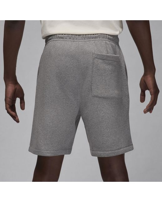Nike Gray Aj Brooklyn Fleece Shorts for men