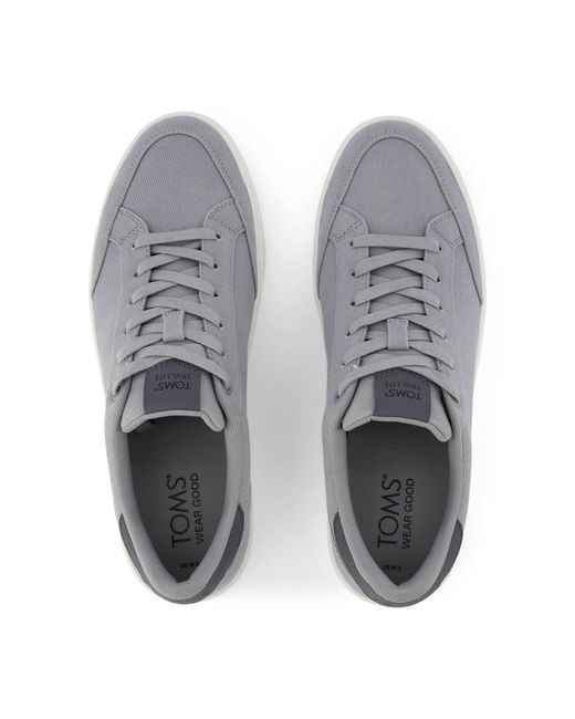 TOMS Gray Trvl Lite Rio Twill Low-Top Trainers for men