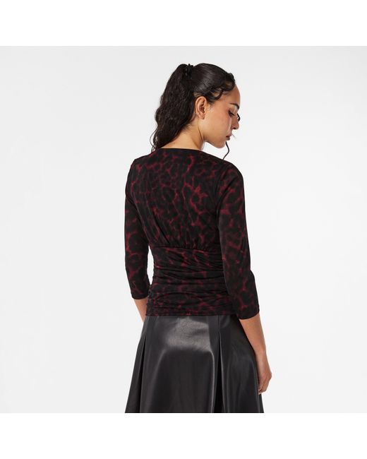 DKNY Black Long-Sleeve Zip T-Shirt