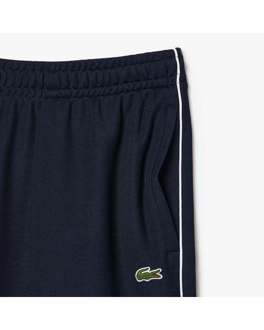 Lacoste Blue Paris Regular-Fit Interlock Piqué Shorts for men