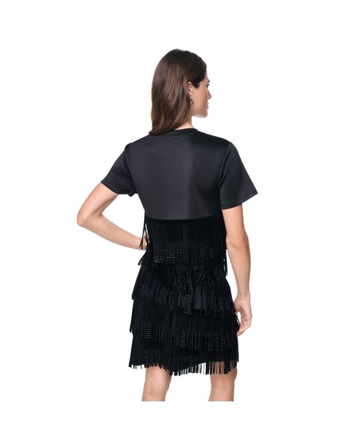 DKNY Black Rhinstone Top Ld64