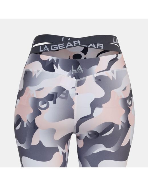 La Gear Blue Performance Gym Leggings
