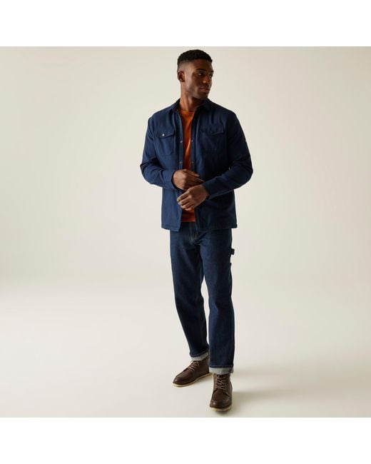 Regatta Blue Spennith Shacket for men