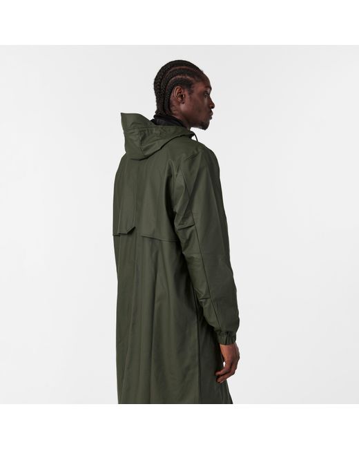 Rains Green Fishtail Waterproof Parka