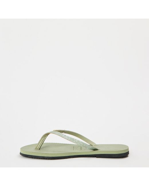 Havaianas Green Hav. You Shine Ballet Rose Flip Flops