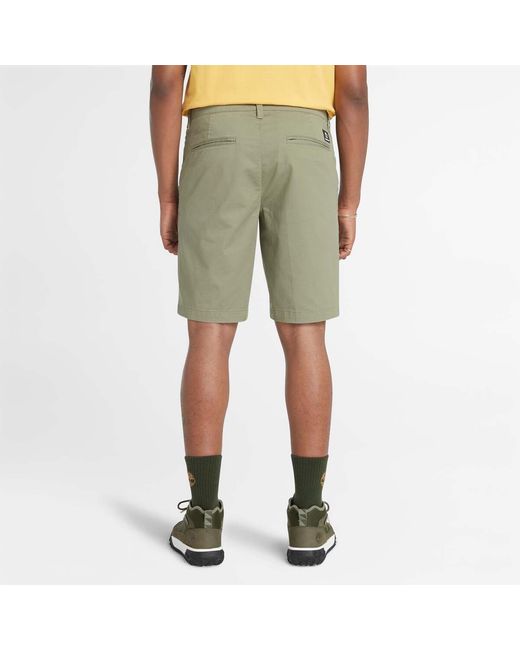 Timberland Green Topsfield Twill Chino Shorts for men