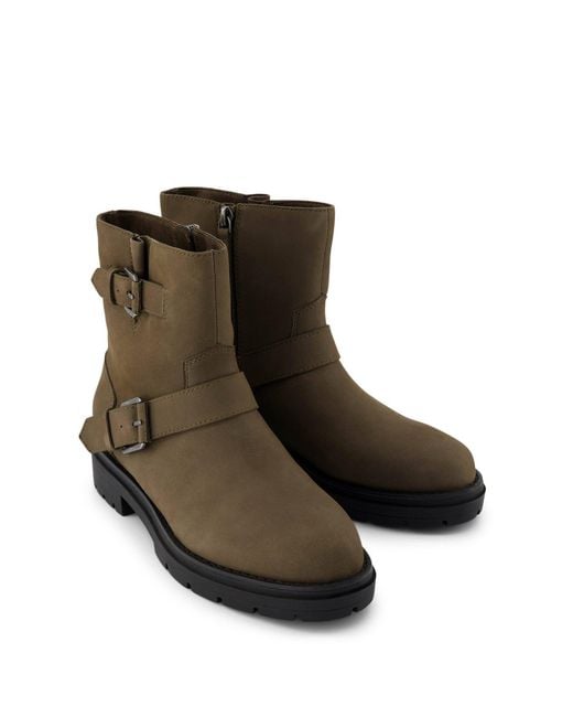 TOMS Brown Ionie Moto Ankle Boot
