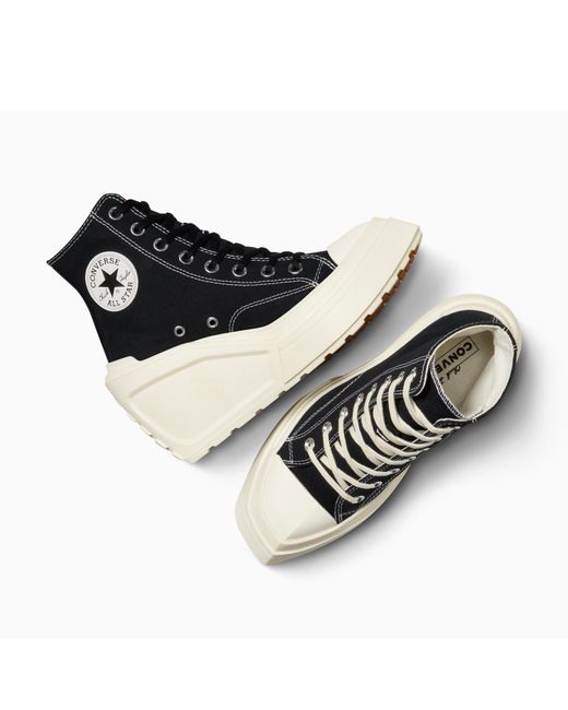 Converse Black Chuck 70 De Luxe Wedge Heeled Sandals