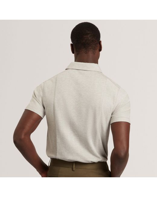Ted Baker Natural Short Sleeve Polo Shirt for men