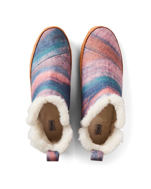 TOMS Blue Lola Slip Ladies