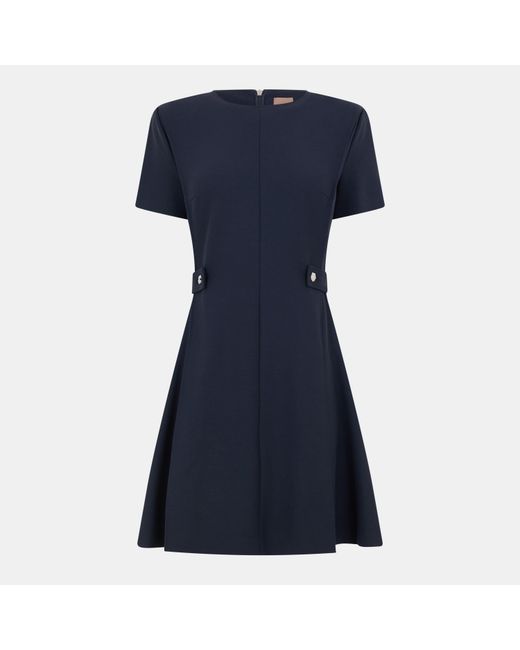 Boss Blue Destena Wrap Dress