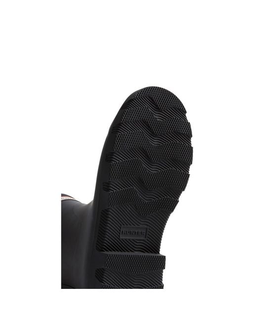 Hunter Black Downpour Short Boot for men