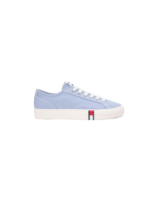 Tommy Hilfiger Blue Canvas Trainers