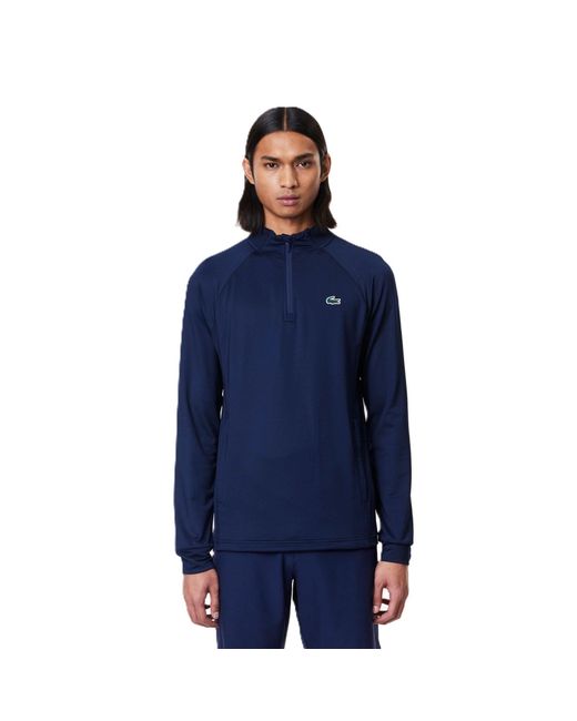 Lacoste Blue Moisture-Wicking Weather-Resistant Performance Golf Jacket for men