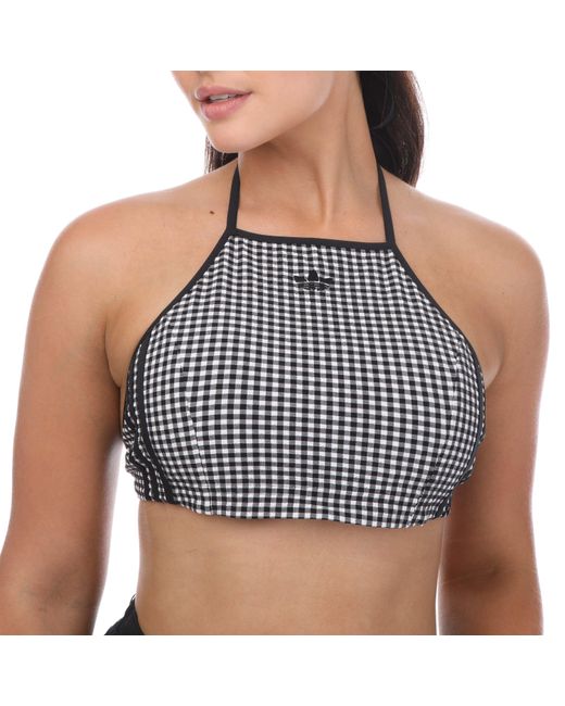 Adidas Originals Blue Gingham Top