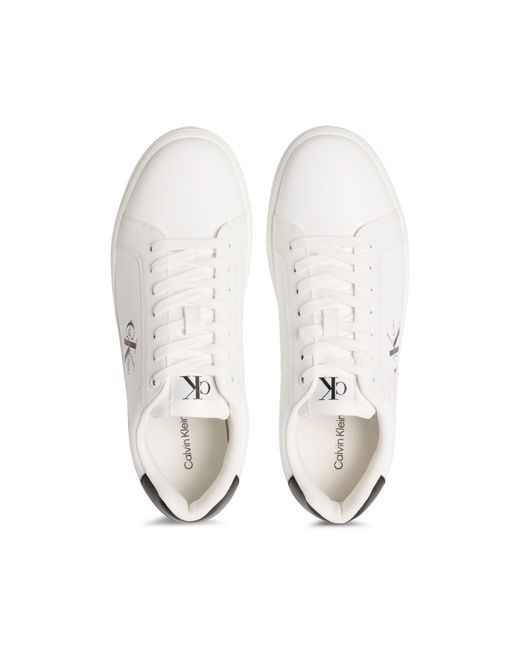 Calvin Klein White Ckj Cupsole Low-Top Trainers for men