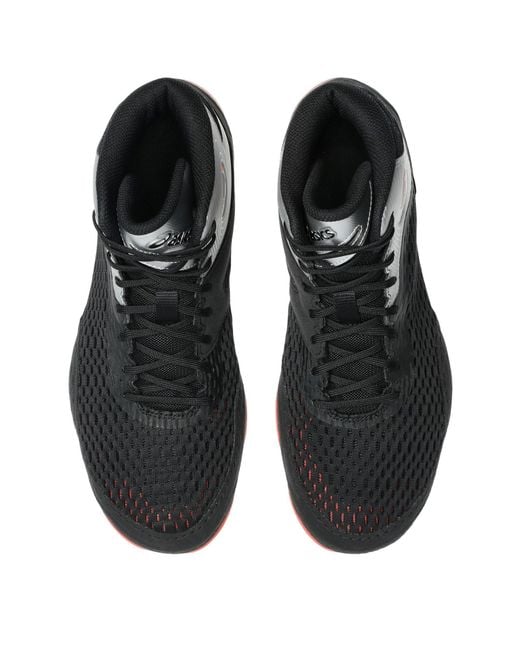 Asics Black Split El Mid Cut Boxing Boot for men