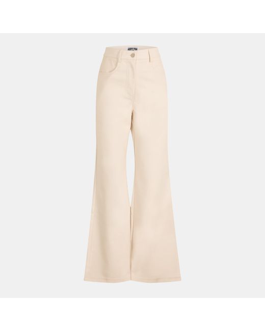 Amy Lynn Natural Wide Leg Trousers
