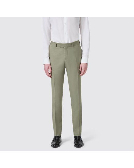 Twisted Tailor Gray Ellroy Slim Fit Trousers for men