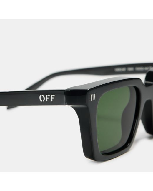 Off-White c/o Virgil Abloh Green Reno Rectangle Sunglasses for men