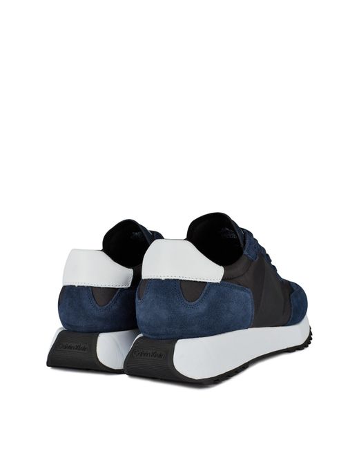 Calvin Klein Blue Suede Trainers for men