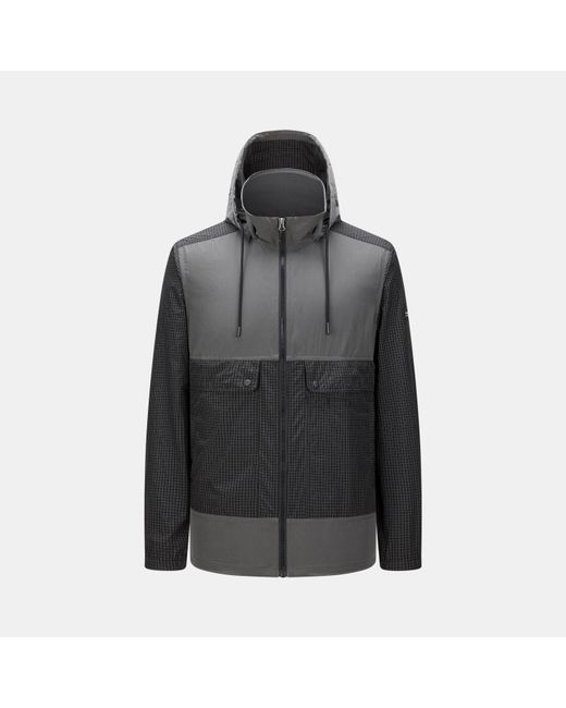 Firetrap Black Lightweight Wind Resistant Rain Anorak for men