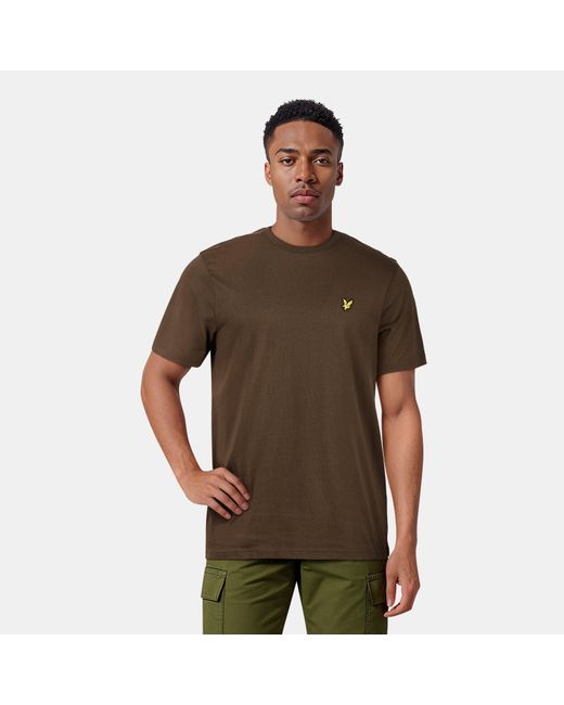 Lyle & Scott Brown Basic Logo T Shirt for men